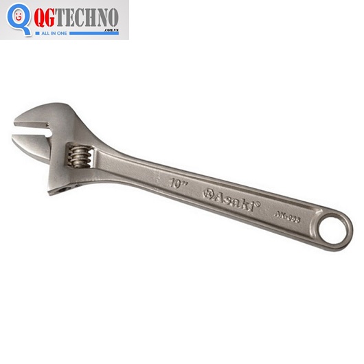 Mỏ lết mạ đồng cao cấp ASAKI 10''/250mm,QG-AK-0055