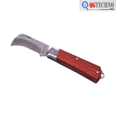 Dao tuốt dây điện lưỡi cong ASAKI 5''/125mm,QG-AK-8601
