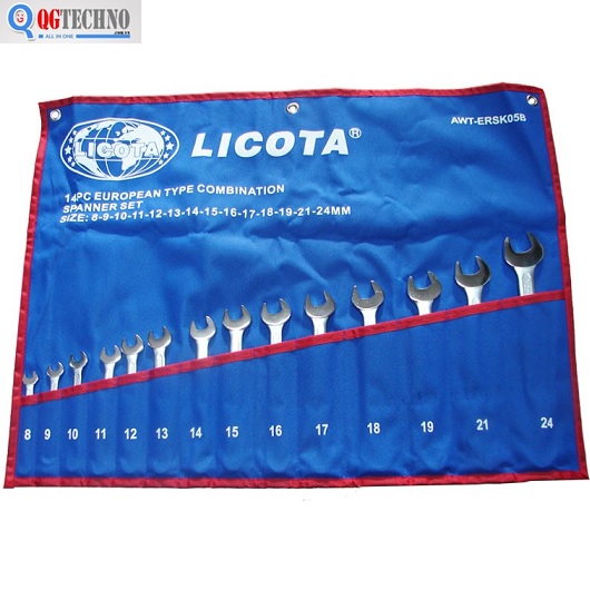 Bộ vòng miệng 14 cây hệ mét 8-24mm Licota AWT-ERSK05B