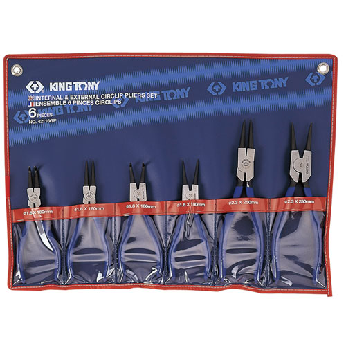 Bộ kềm phe 6pcs, 42116GP, Kingtony