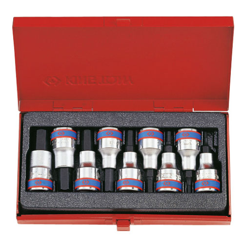 Bộ tuýp 1/2" 9pcs mũi lục giác, 4110PR, Kingtony