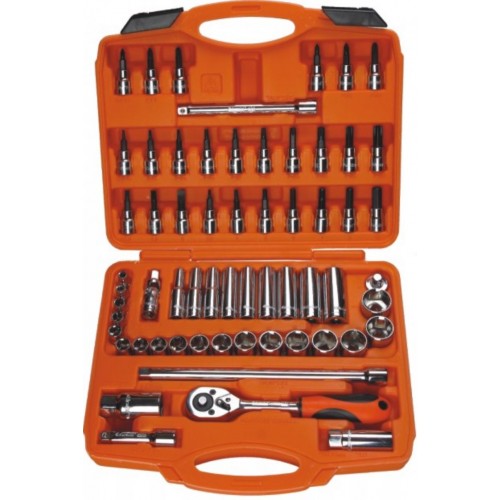 3/8" Bộ tuýp xi bóng cao cấp ASAKI 61 chi tiết AK-9753