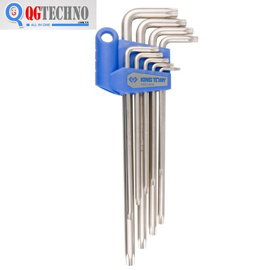 Bộ lục giác bông lỗ 9pcs dài , 20419PR, Kingtony