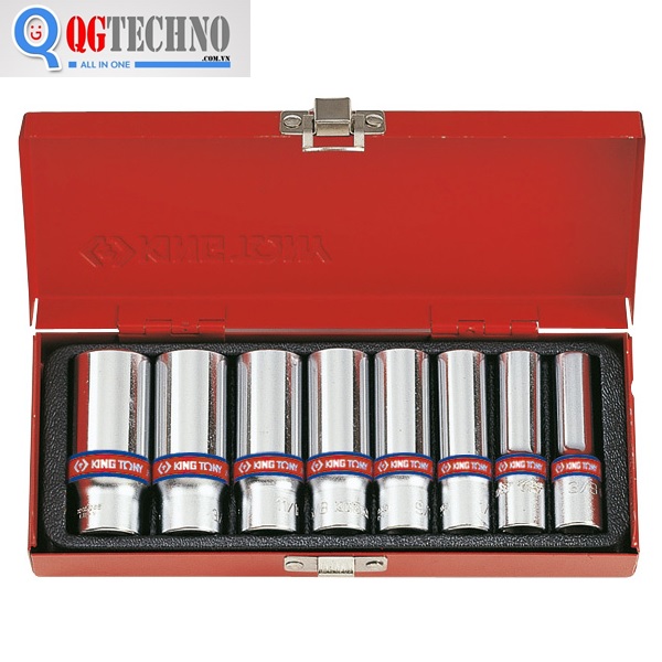 3/8" Bộ tuýp 8pcs inch bông dài 3508SR Kingtony