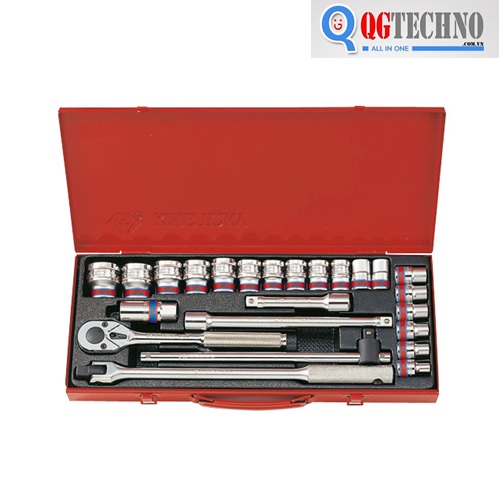 Bộ tuýp 1/2" 24pcs hệ inch lục giác, 4526SR, Kingtony