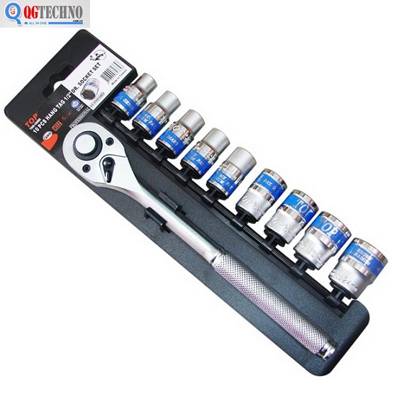 Bộ Tuýp 10 Chi Tiết 1-2 (Cần Tự Động Vuông Nhanh) TOP TBS-12245