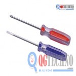 Tua vít thép cán nhựa sọc màu ASAKI, 3 x 125mm (-), QG-AK-7117