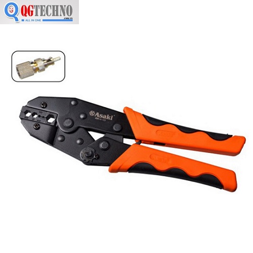 9" Kềm bấm đầu nối cáp đồng trục ASAKI AK-9125