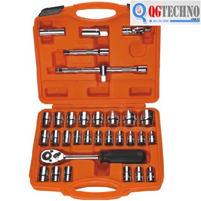 Bộ tuýp 1/2" xi bóng cao cấp ASAKI 32 chi tiết AK-9772