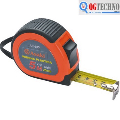 Thước lỗ ban tiếng Việt cao cấp ASAKI, 5m x 19mm, QG-AK-2622