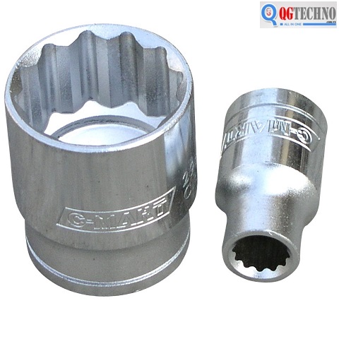 Đầu tuýp ngắn 12 cạnh 17mm 1/2" F0029-12-17 C-MART