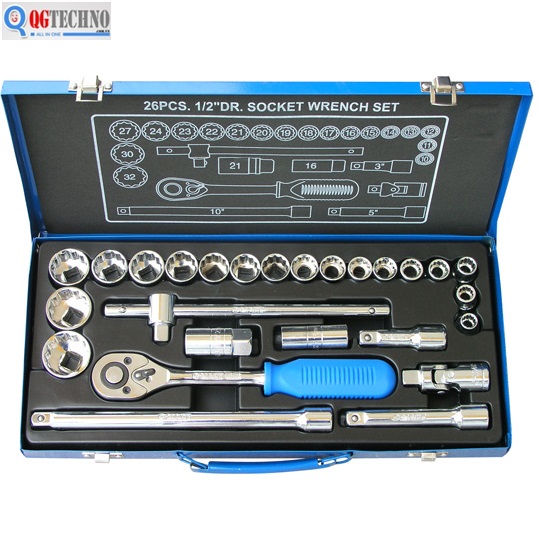 Bộ tuýp nối 1/2" 26 chi tiết CK0010-TZ C-MART