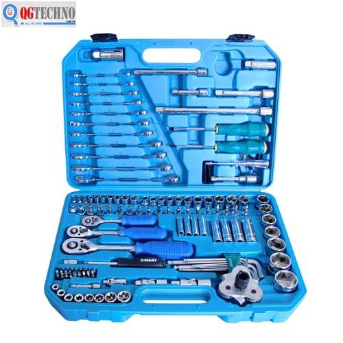 Bộ công cụ đầu tuýp 120 chi tiết 1/2", 3/8",1/4" K0171 C-MART
