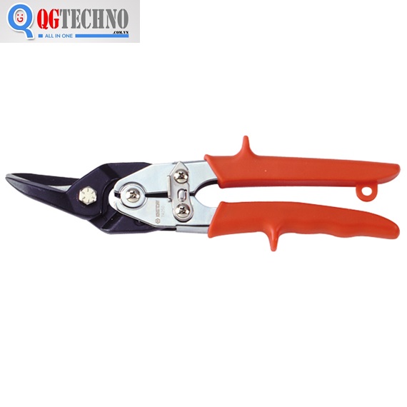 Kéo cắt tôn (trái) cam ngắn, QG-74250, Kingtony