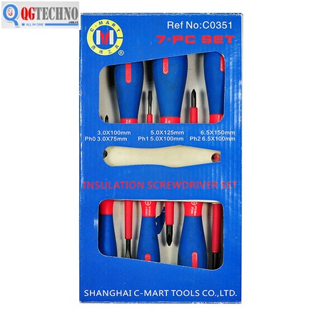 Bộ tua vít cách điện 7 cái C0351 C-MART