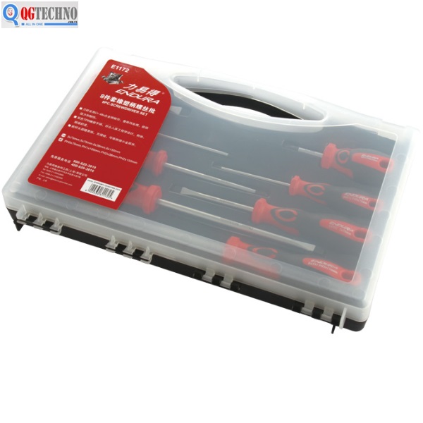 Bộ tua vít 8 cây cán nhựa  E1172 ENDURA