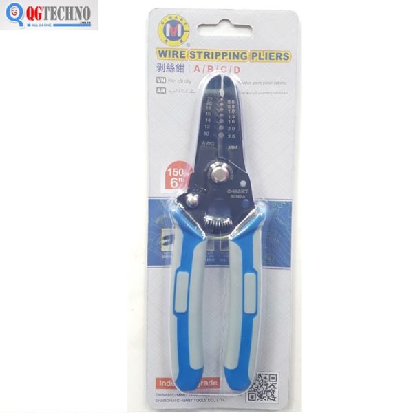 Kìm tuốt vỏ dây A 0.6~2.6mm2 B0342-A C-MART