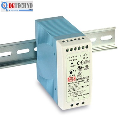 Bộ nguồn ổn áp 60W MDR-40-12 12V 5A MEAN WELL
