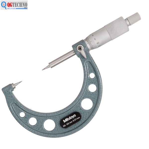 Thước Panme cơ đo ngoài đầu nhọn 25~50mm 112-166 Mitutoyo