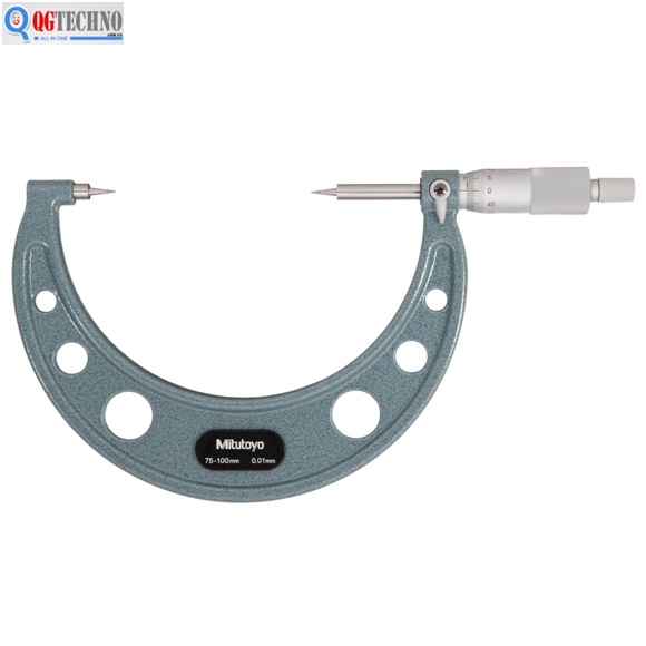 Thước Panme cơ đo ngoài đầu nhọn 75~100mm 112-168 Mitutoyo
