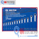 14pcs Bộ cờ lê vòng miệng tự động 8-24, Kingtony 12114MRN