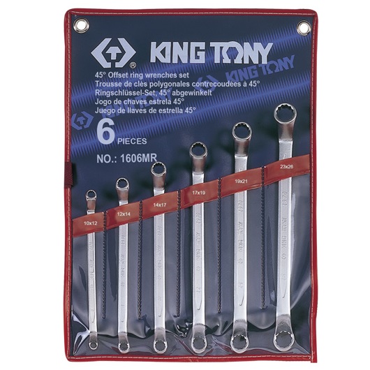 Bộ cờ lê 2 đầu vòng 6 chi tiết 1606MR,Kingtony