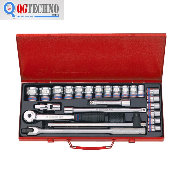 1/2″ bộ tuýp bông 24 chi tiết hệ mét Kingtony 4026MR04