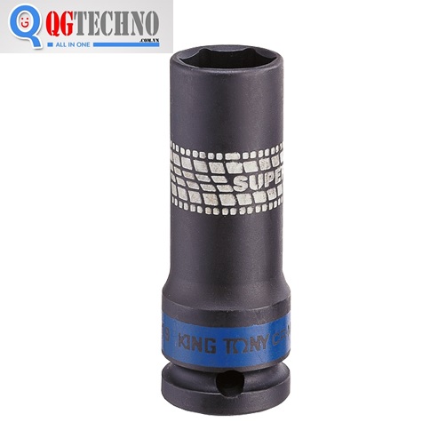 Đầu tuýp siêu mỏng 1/2" đen dài lục giác 17mm, 441517M  , Kingtony