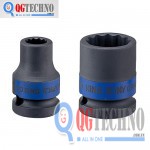 Đầu tuýp bông đen ngắn 1/2" 17mm, 453017M, Kingtony