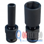 Đầu tuýp đen xoay, gắn đầu tuýp luc giác 1/2" 12mm, 4A5512M , Kingtony