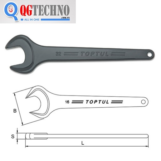 17mm Cờ lê 1 đầu mở  Toptul AAAT1717