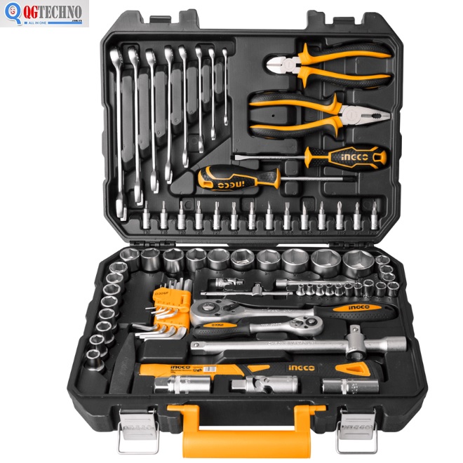 Bộ dụng cụ sửa chữa cơ khí 77 chi tiết HKTHP20771 INGCO