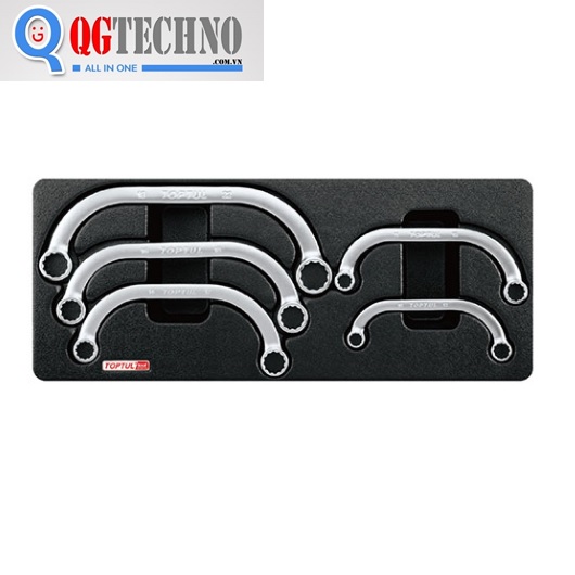 Bộ cờ lê 2 đầu vòng nửa mặt trăng 10-22mm Toptul GAAT0503