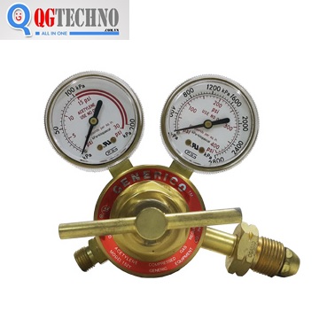 Đồng hồ khí Acetylen màu đỏ GENERICO, 152-Y