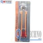 Dao rọc giấy cán nhựa & cao su 18mm BC0014 BUDDY