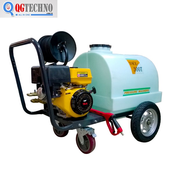 15HP Máy rửa xe cao áp chạy bằng xăng có thùng chứa Lutian, 3WZ-300T