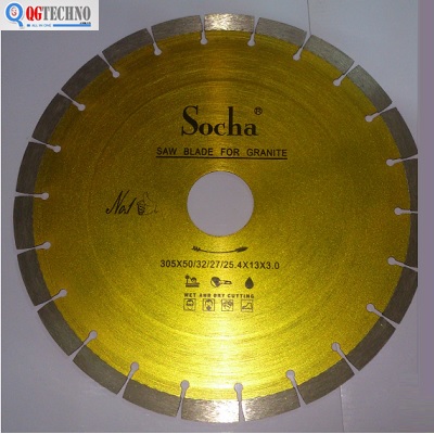 Lưỡi cắt cao cấp khô màu vàng 300mm SOCHA