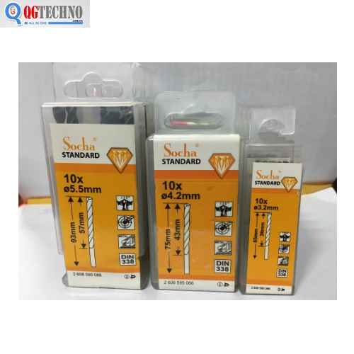 Mũi khoan inox và thép Socha 10mm
