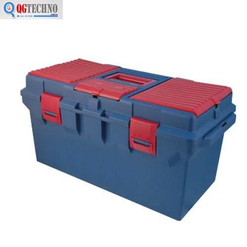 Thùng đồ nghề nhựa 2 ngăn 560 x 278 x 270mm, Kingtony,87404