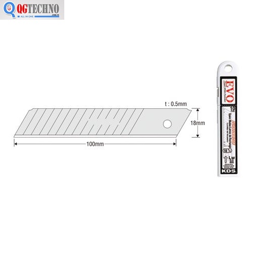 18 x 0.5mm Lưỡi dao cho dao L-22 LB-10WEVO, KDS