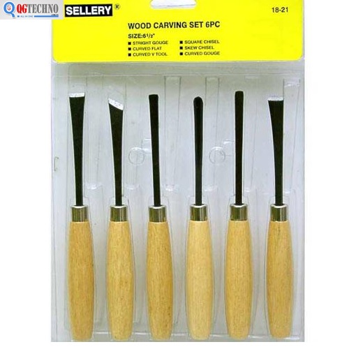 Bộ mũi đục gỗ 6 cây 18-210 Sellery