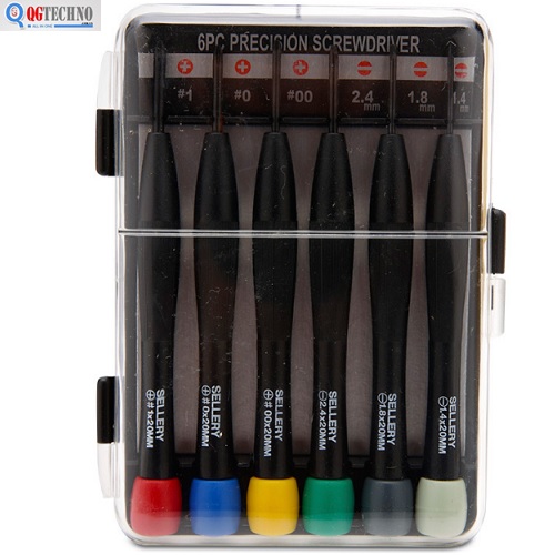 Bộ tua vít đồng hồ 6 chiếc-cán sắt SELLERY 11-212