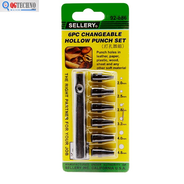 Dụng cụ đục lỗ 6 chiếc Sellery 92-886