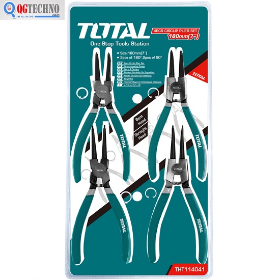 7" Bộ kìm phe 4 chi tiết Total THT114041