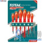 Bộ tua vít 6 cây cách điện 1000V Total THTIS566