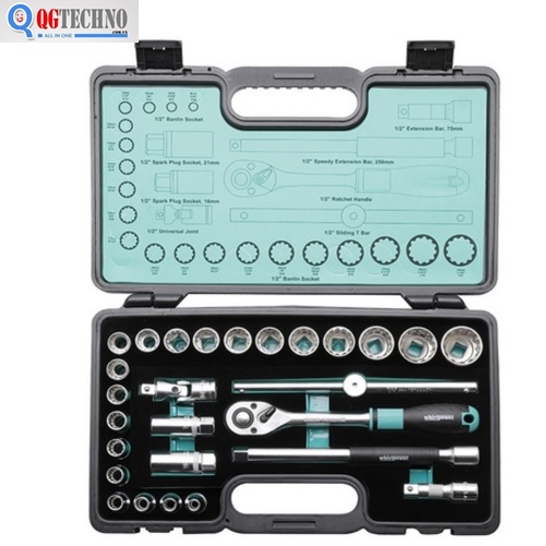 1/2" Bộ tuýp bông 27 chi tiết 8-32mm WHIRLPOWER 163-2727