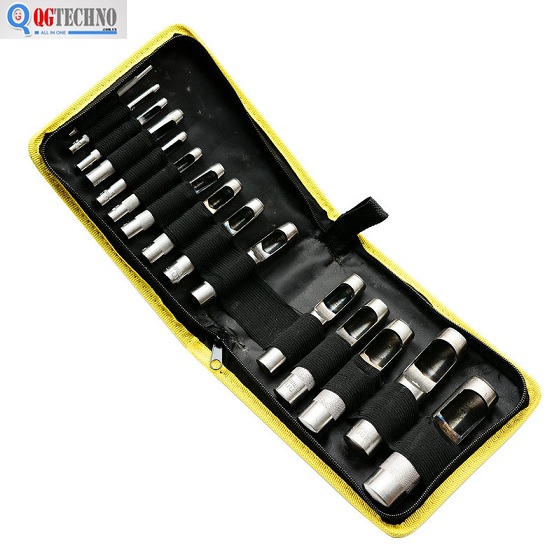 Bộ đục lỗ 15 món ( 3-25mm ) túi dù Wynn's W2605B