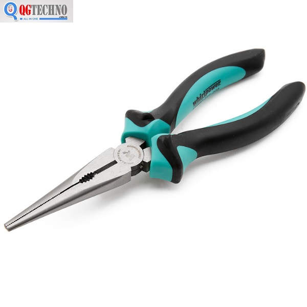 8" Kìm nhọn cơ khí Xanh ngọc Whirlpower 15602-211-200