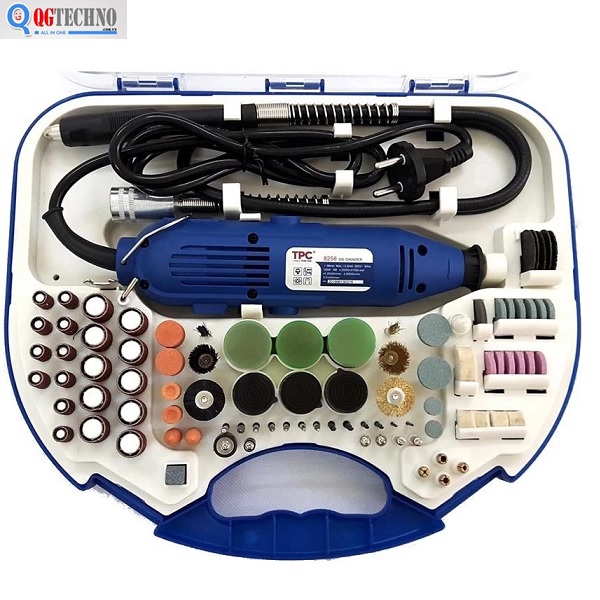 MÁY KHOAN MÀI KHẮC MINI ĐA NĂNG 100 CHI TIẾT TPC 8258