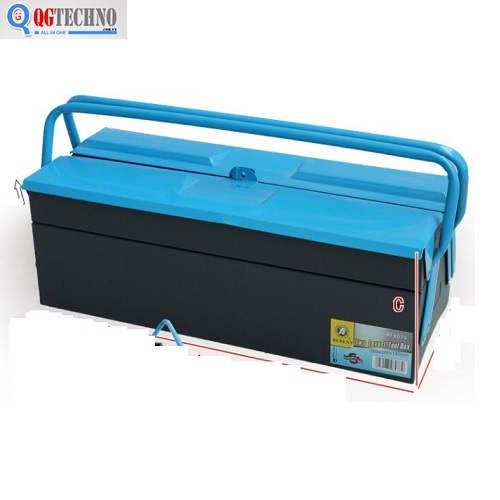 Thùng đồ nghề sắt 2 ngăn 500x200x190mm BT8073 Berent